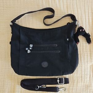 Kipling Black Crossbody Bag with Detachable Strap
